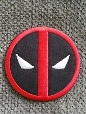 Marvel X Men Deadpool Embroidered Iron On Patch 3" Diameter US Seller