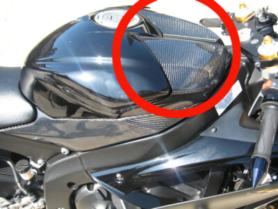 2008-2016 Yamaha R6 Carbon Fiber Gas Tank Air Box Front Cover