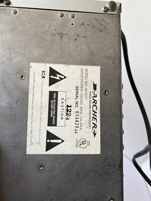 Ancien processeur de son vidéo Archer modèle 15-1277 Radio