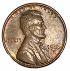 1955-S Lincoln Cent Wheat Penny San Francisco Mint  EF Extremely Fine Condition