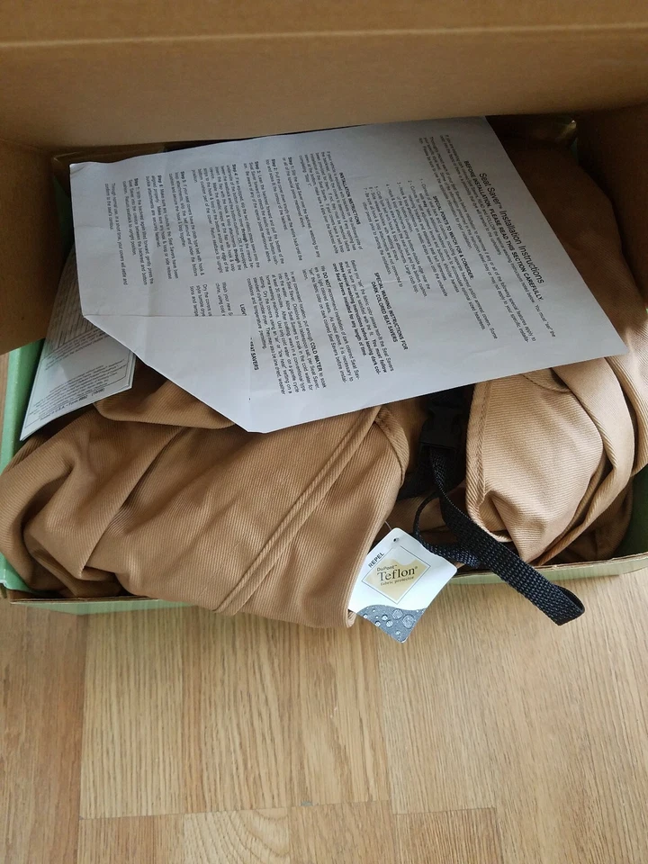 Funda de asiento Seat Saver SS7358PCTN apta para SUV"S N PASTILLAS COLOR TOSTADO 2 FUNDAS DE ASIENTO TRASERO Foto 2 de 4