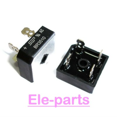 10 PCS BR3510 DIP-4 BR 3510 Single-Phase Silicon Bridge Rectifier Diodes Chip