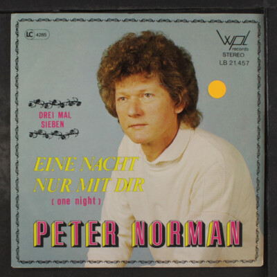 PETER NORMAN: eine nacht nur mit dir WPL 7'' Single 45 RPM