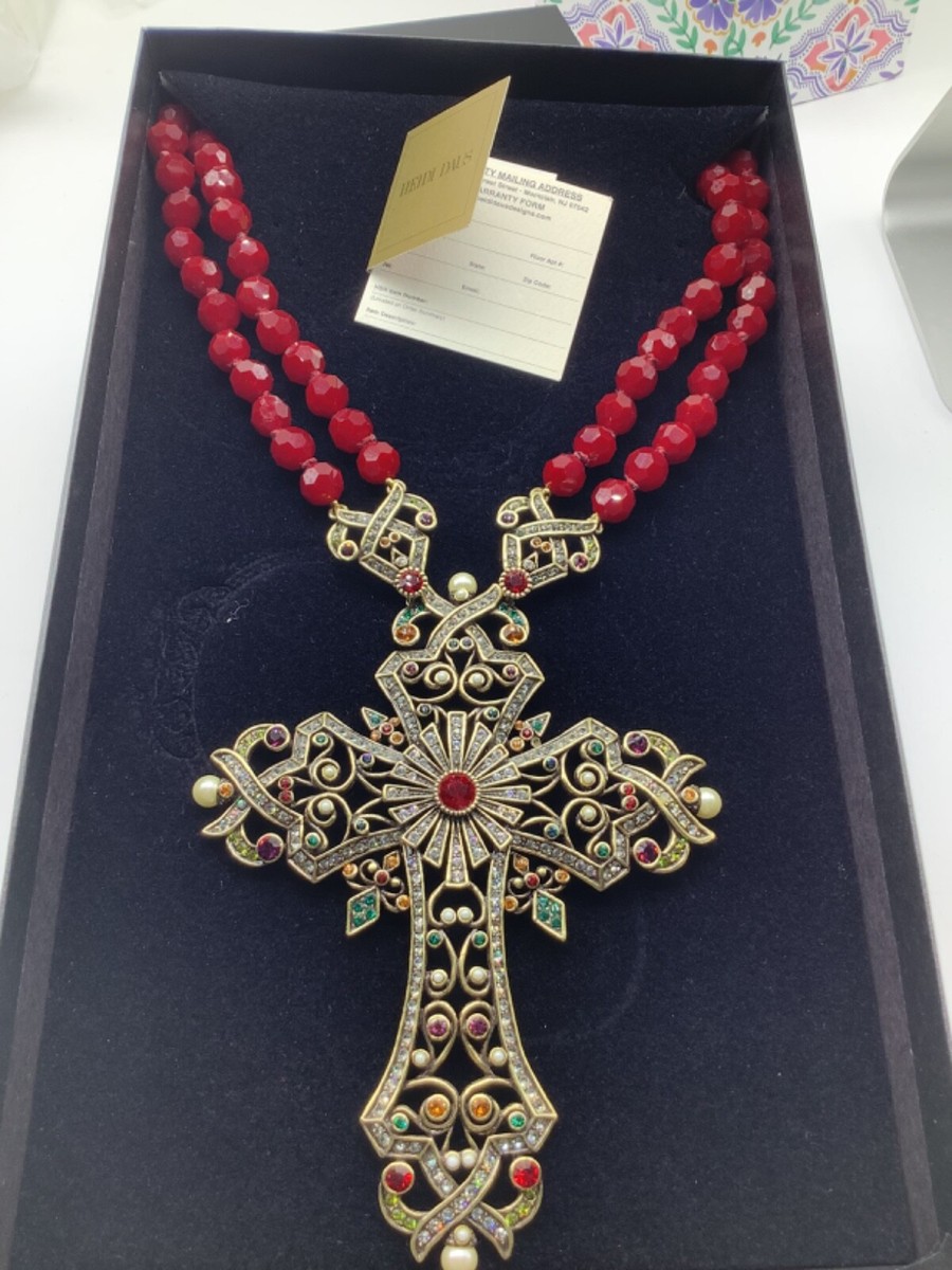Heidi Daus “ Magnificent Glory “ large crystal cross (watch Video)