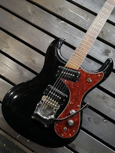 Electric Guitar Mosrite of California The Ventures Model Black MARK-1 Japan