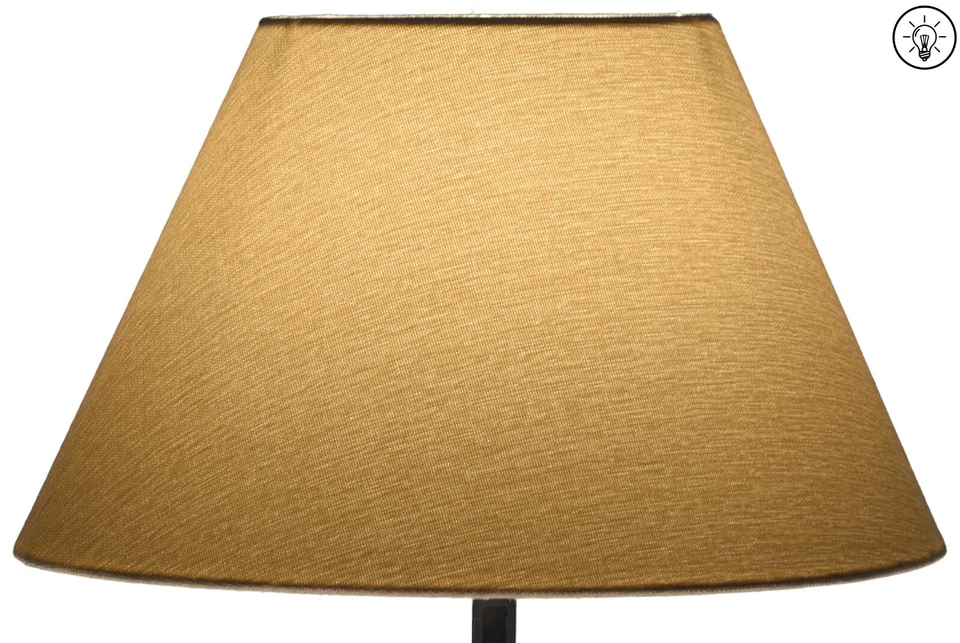 Lampenschirm Tischlampe Stehlampe Größen 25-50 cm E27/E14 Beige AVOLA - Bild 3 von 4