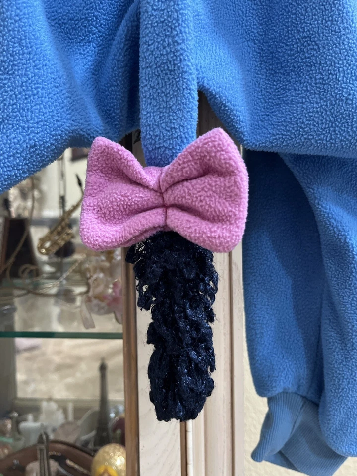 Disfraz de Halloween Eeyore Peludo Rosa Azul Juegos con disfraces Traje de cuerpo teatral Talla Pequeña Foto 4 de 4