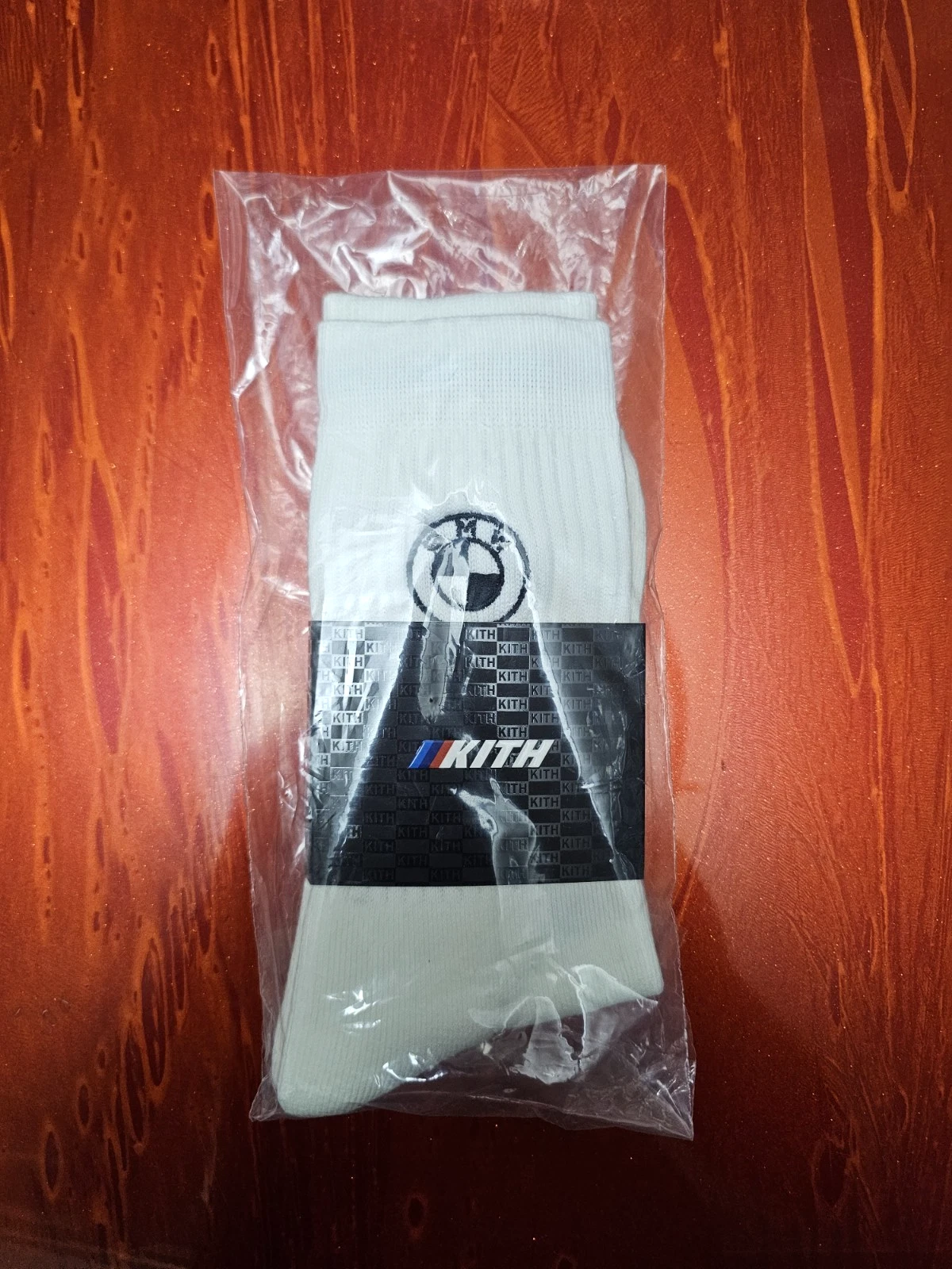 Kith for BMW Rondel Crew Socks White Colorway, Roundel Embroidered 2024 NEW FW24