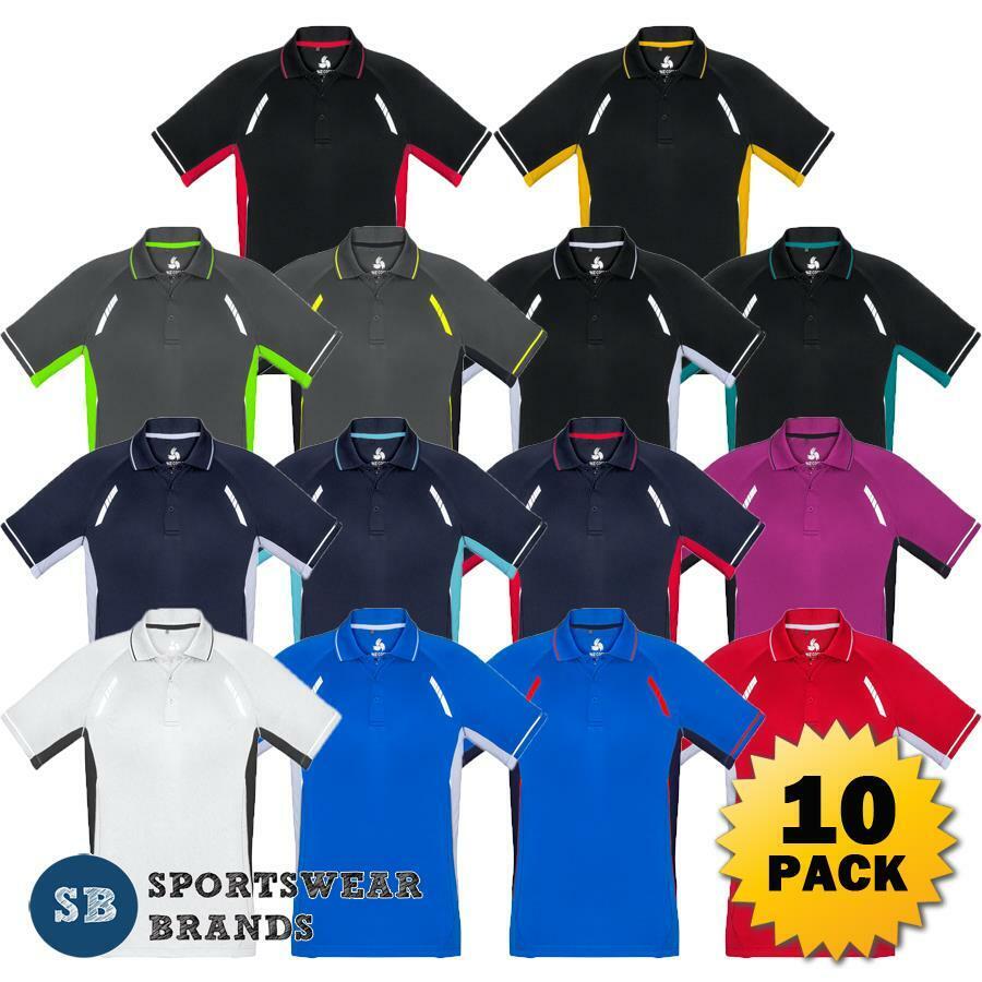10 x Kids Polo Shirt Boys Girls Sport Jersey Top Team Soccer Football New P700KS