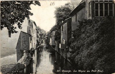 Old postcard orange - La Meyne au PONT-Neuf (511843)