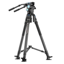 SIRUI SVS75 Carbon Fiber Video Camera Tripod SVH15 Fluid Head OneStep Adjustment