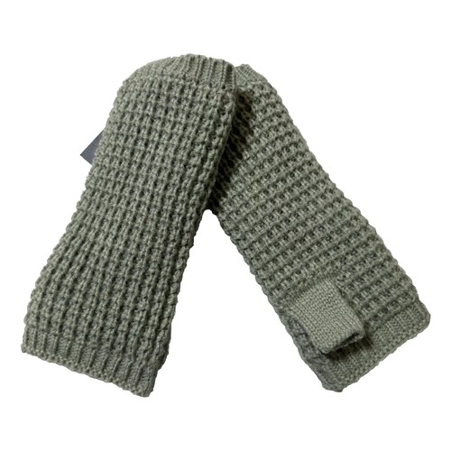 ANDES GIFTS Handmade Alpaca Blend Blue Floral Wrist Warmers  display picture 1