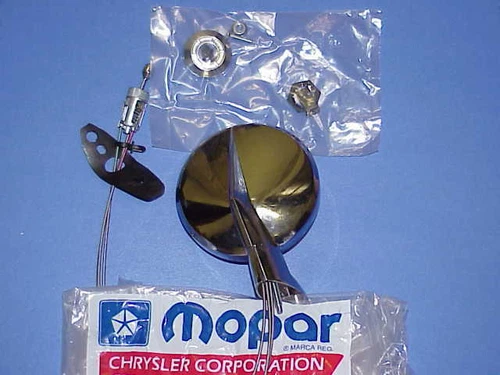 MoPar LH Remote MIRROR 1960s and 70s NOS 300 Fury Polara GTX Road Runner Charger