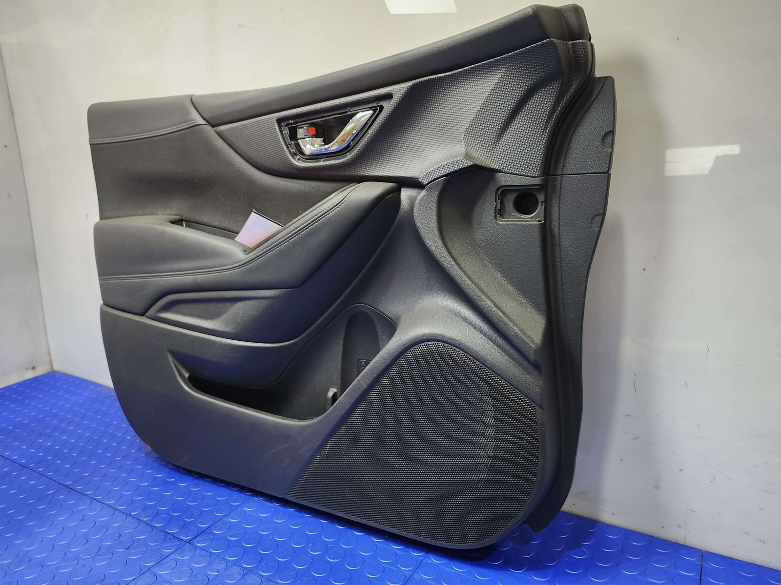 19-24 Subaru Forester Front Door Trim Panel Left Driver Side Black Leather OEM