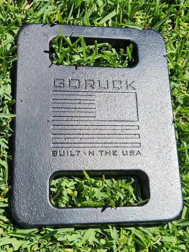 30lb Ruck Plate | Standard | GORUCK | Black | Free Shipping!