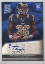 2013 Panini Spectra Rookie Auto Blue /99 Benny Cunningham #108 Auto r9d