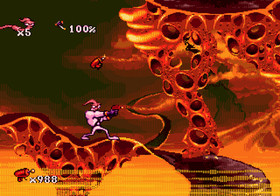 Earthworm Jim - Sega Genesis Game