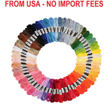 70 Skeins Rainbow Color Embroidery Floss Friendship Bracelet String Cross Stitch