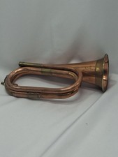 Copper and Brass Bugle Horn Vintage No Mouthpiece For Display Decor Prop India