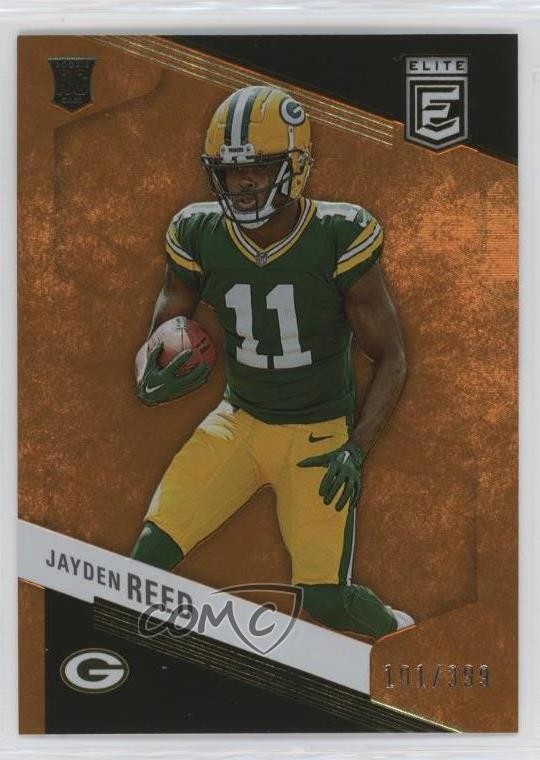 2023 Panini Donruss Elite Rookies Orange 101/399 Jayden Reed #153 Rookie RC 0x4t