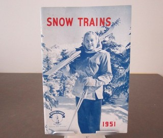 BOSTON & MAINE RAILROAD 1951 SNOW TRAIN BROSHURE