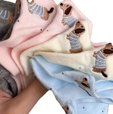 NEW PACK x 5 pairs  size 4-7  DACHSHUND SOCKS multi colour SAUSAGE DOG PASTEL