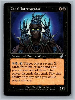 Magic The Gathering Scourge Cabal Interrogator #57/143 MTG TCG CCG