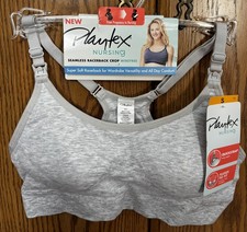 Size S Light Grey Playtex Pregnancy / Nursing Bra. Seamless Racerback. Wireless