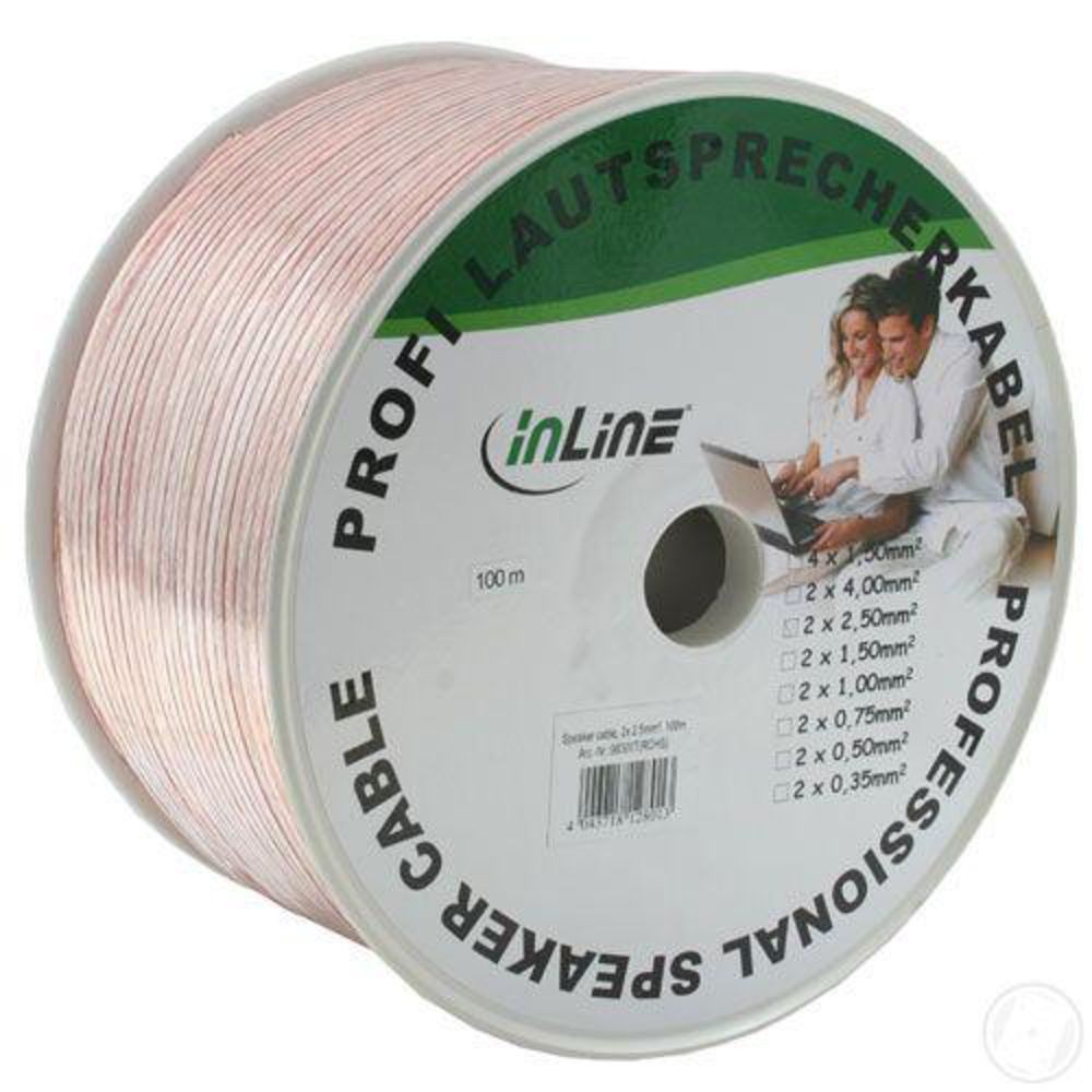 InLine Lautsprecherkabel 2x CCA transparent - Kabel 98300T 13290₽