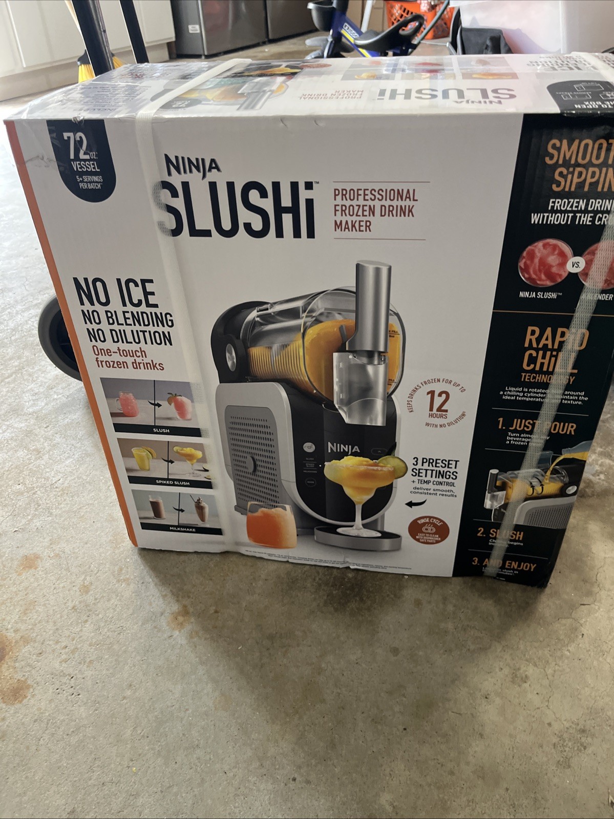 Ninja SLUSHi 3-in-1 72oz Frozen Drink Maker FS300 New Sealed Free Shipping-image