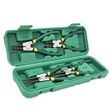 4 PCS Snap Ring Pliers Set, Heavy Duty Circlip Pliers Kit 7 Inch for Snap Ring 