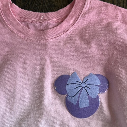 DISNEY Minnie Mouse France Lavender Epcot BONJOUR Spirit Jersey Ombré Medium M - Picture 3 of 8