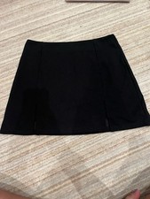 Black Skirt Double Split Hem Size L
