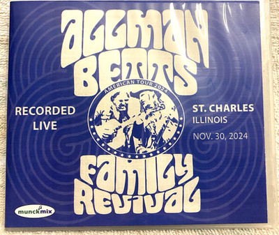 ALLMAN BETTS FAMILY REVIVAL 11-30-24 St. Charles IL  3CD *NEW*
