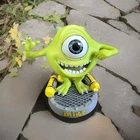 2001 Disney Pixar's Monsters, Inc. mike wazowski Hand-Painted Bobblehead  euc