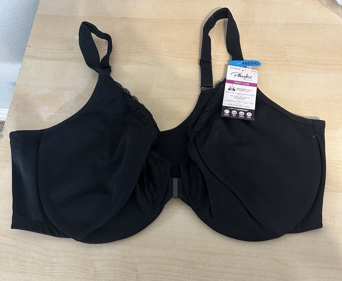 PLAYTEX Womens Secrets Dreamwire Front Close Bra, No Poke Smoothing US4423