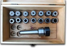 K-gualda Collet Chuck Hand for Lathe MT3-ER25 M12& ER32 Collet Chuck Set (18pce)