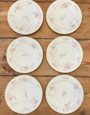 Antique Haviland Limoges CFH GDA 8.75” Pink Floral Gold Salad Plates Set of 6