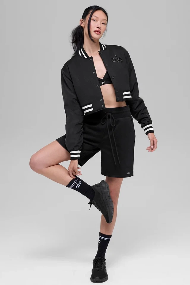 AIo Yoga Cropped G.O.A.T Jacket Full Button Casual Baseball Sports Jacket Coats - Image 3 of 3