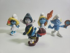 McDonald  s Smurfs Happy Meal Toys Smurf Collectible Figures - Lot of 5