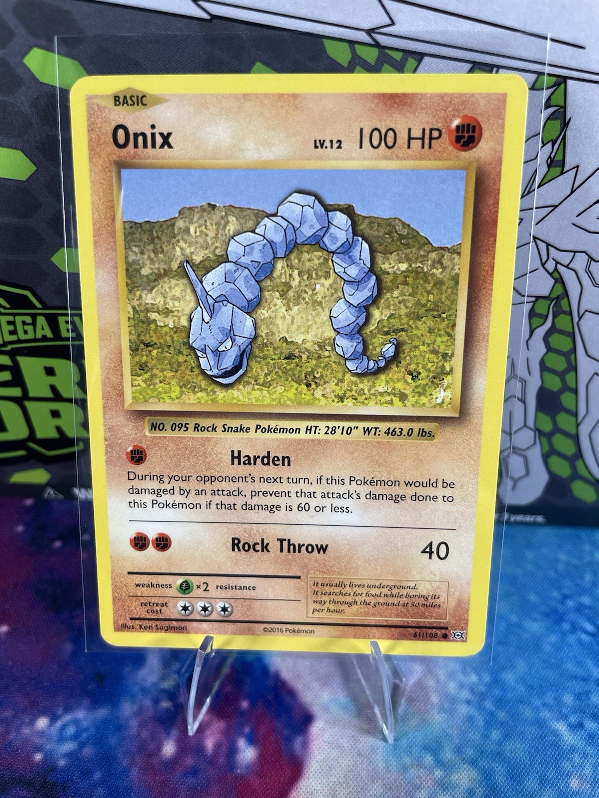 Pokemon Company Onix 61/108 Evolutions Regular Common NM  English Pokemon TCG