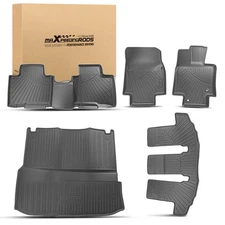 All Weather Floor Mats Set For Toyota Highlander 2020-25 7 Seats Anti-Slip Trunk
