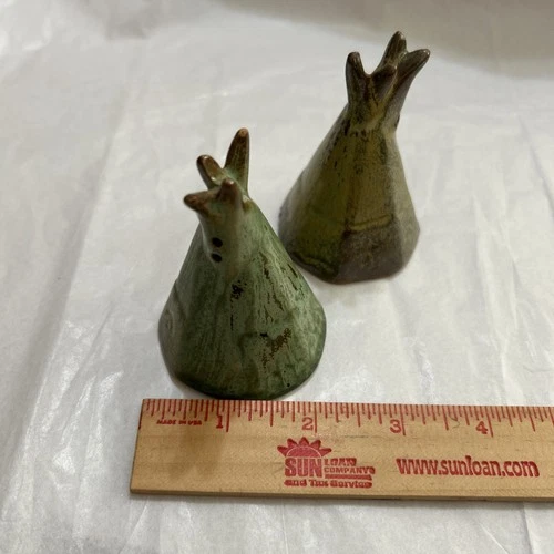 Frankoma Teepee Salt And Pepper Shakers