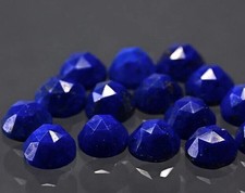 AAA Natural Top Quality Lapis Lazuli Rose Cut Round Shape Loose Gemstone