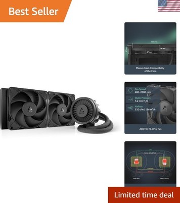 Liquid Freezer III Pro 280 - AIO CPU Cooler, 2 x 140 mm Water Cooling, 38 mm ...