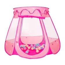 Pop Up Princess Tent with 50 Balls,Ball Pit with for Kid Girl Birthday Gift,P...