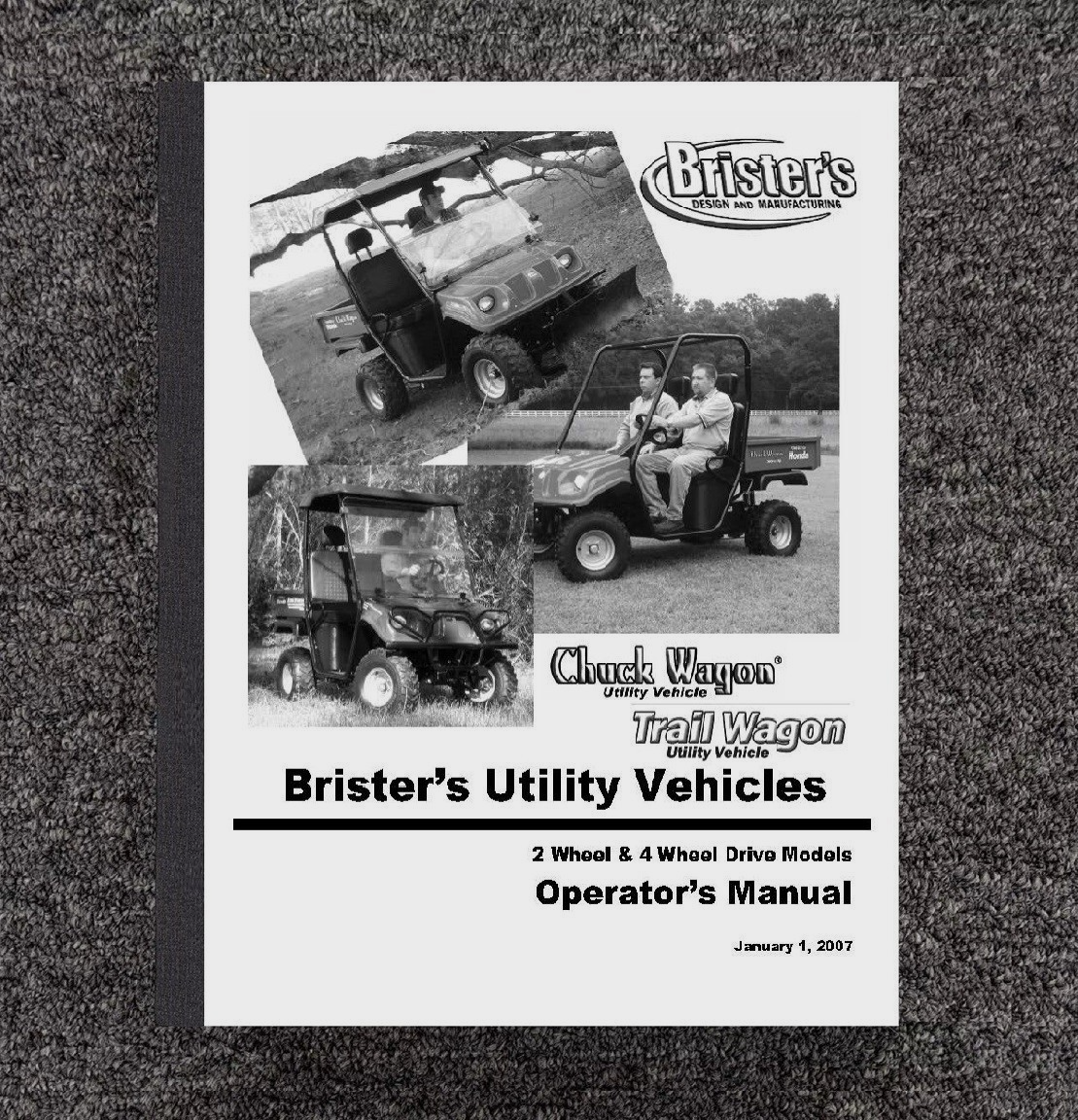 UTV Chuck Wagon & Trail Wagon Operator Man Fits Brister's 2-4