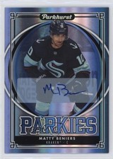 2023-24 Upper Deck Parkhurst Parkies Blue Auto Matty Beniers #P-6 Auto