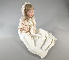 Collectible 17” Reproduction Kestner Hilda Doll Dressed by Harriet Wolford