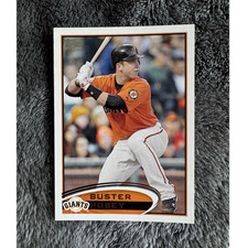 Topps 2012 Buster Posey Orange Uniform Base Set #398 San Francisco Giants MLB